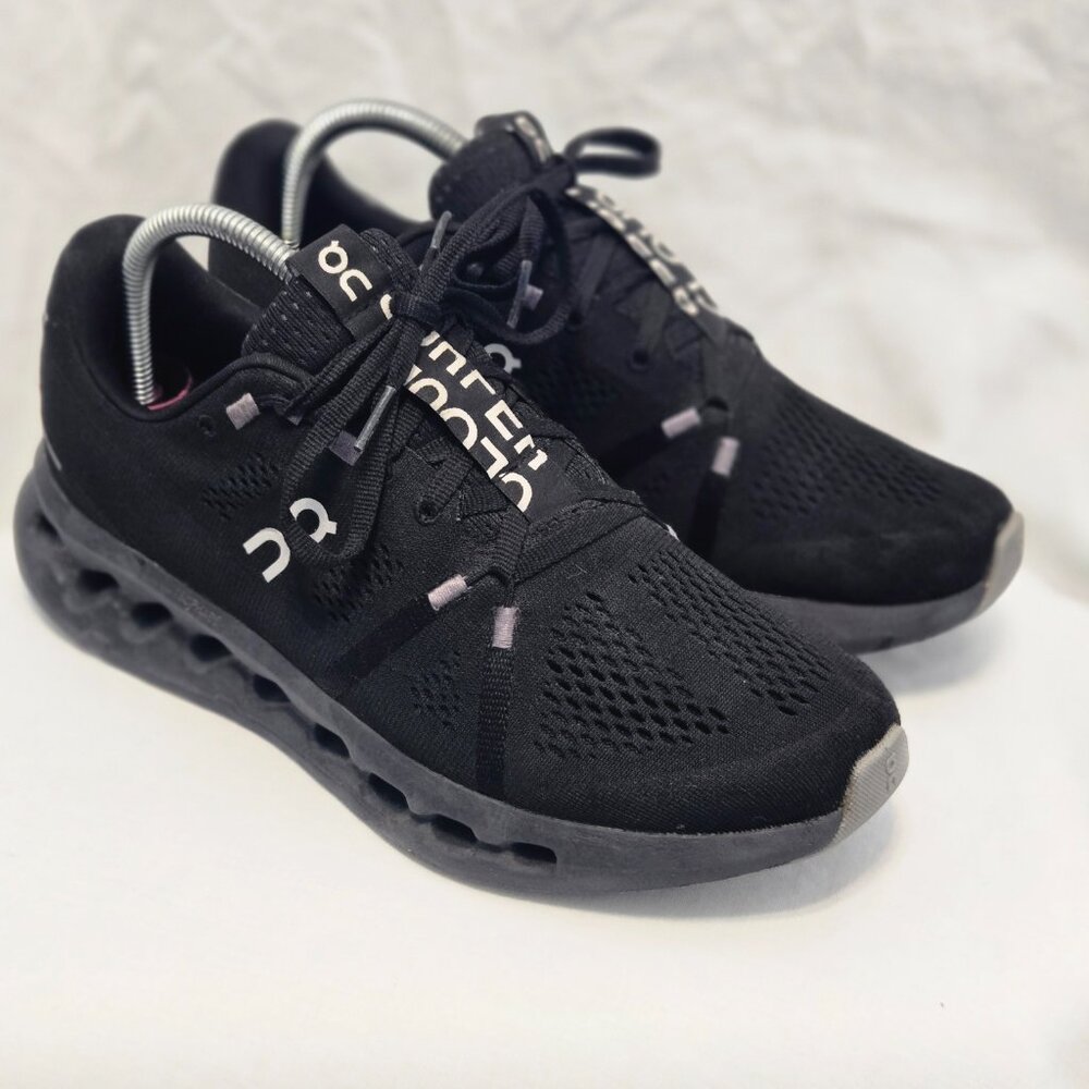 On Running Cloudsurfer All Black 3WD10440485 Womens Running Shoes Sz 10 - Picture 4 of 10